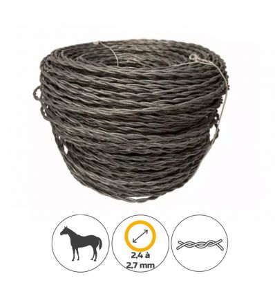 Cable Lisse pour Chevaux Électrifiable