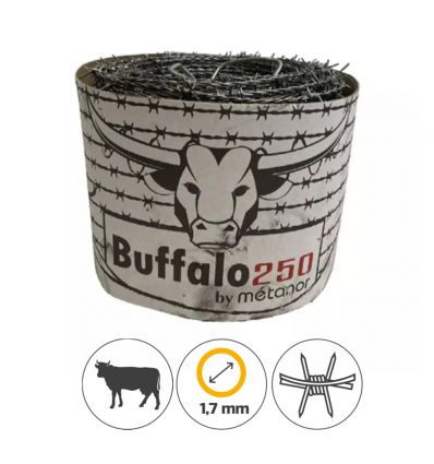 Fil barbelé Cloture en Acier Dur