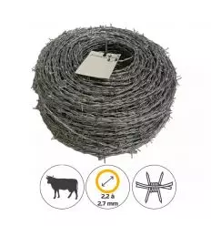 Fil barbelé Cloture Acier Doux