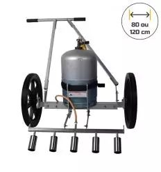 Désherbeur thermique gaz professionnel 5 à 8 brûleurs