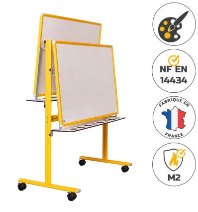Tableau éducatif sur roulettes émaillé 