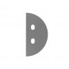 Plaque de poussée de porte pré-percée grise