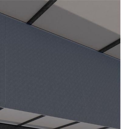 Écran de cantonnement en textile pour toit plat sur mesure