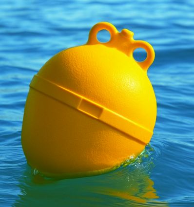 Bouée de mouillage blanche