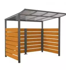 Abri vélo pour entreprise ou collectivité en bois