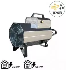 Canon chaleur gaz allumage automatique en inox