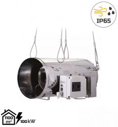 Chauffage air pulsé gaz suspendu spécial élevage