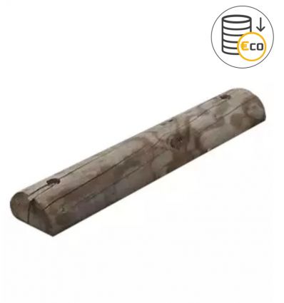 Butée de Parking en bois 1/2 rondin 