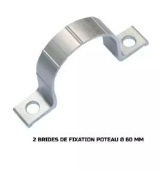 Kit de fixation pour plaque de rue en aluminium