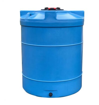 Récupérateur d'eau de pluie en PEHD 3000 L verticale bleue