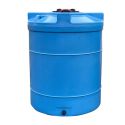 Photo : Cuve de stockage d'eau PEHD 3000 L verticale Bleu