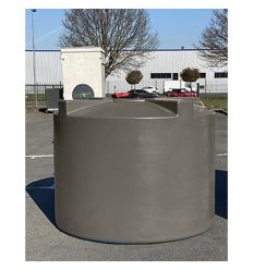 Récupérateur eau de pluie 4000 L aérien taupe en PEHD