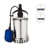 Pompe à eau immergée automatique en inox de 550W ou 750W