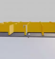 Fixation pour caillebotis en PRV