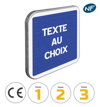 C50 - Panneau d'indications diverses avec pictogrammes de classes et normes