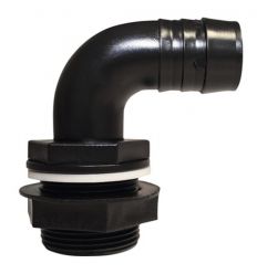 Coude de trop plein compatible avec les cuves de stockage d'eau aériennes en PEHD