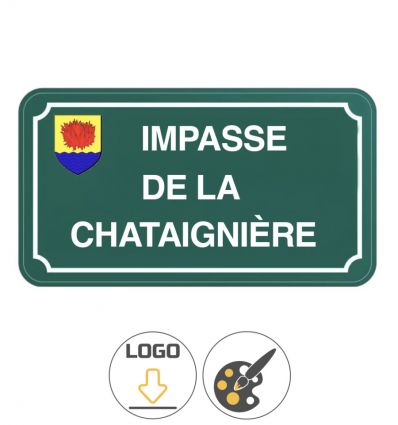 Panneau de rue aluminium personnalisable