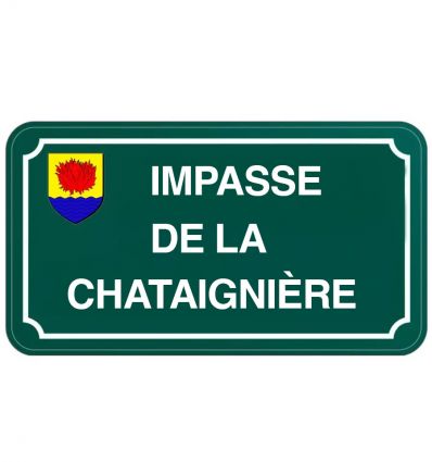 Panneau de rue écriture Helvetica