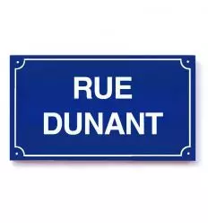 Plaque de rue personnalisée émaillée