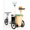 Vélo triporteur cargo vue arrière