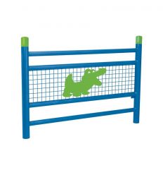 Barrière de ville bleu croco