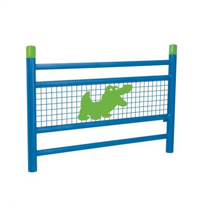 Barrière de ville bleu croco