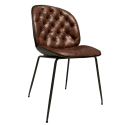 Photo : Chaise chester vintage Marron