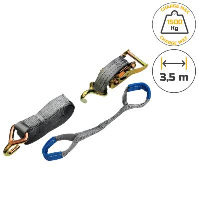 Sangle d'arrimage voiture de 3,5 m