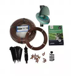 Kit arrosage goutte à goutte avec programmateur