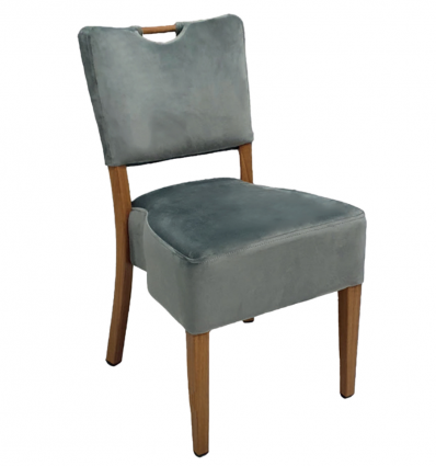 Chaise verone velours gris