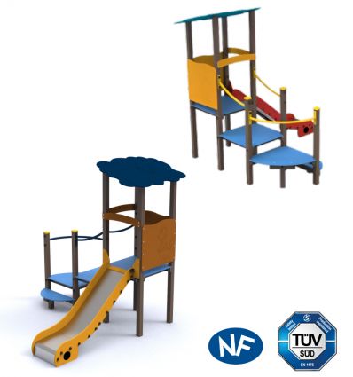 Structure de Jeu pour enfant avec escalier en plateforme