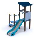 Photo : Structure de Jeu escalier en plateforme 1 à 6 ans Aqua - Eco-composite - Par scellement béton