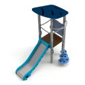 Photo : Structure toboggan acier 1 à 6 ans Aqua - Par scellement béton