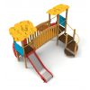 Structure de Jeux Extérieur Bois 2 toboggans Funny