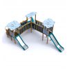 Structure de Jeux exterieur Bois 3 elements Aqua