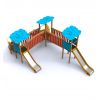 Structure de Jeux exterieur Bois 3 elements Funny