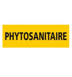 Panneau phytosanitaire en toutes lettres