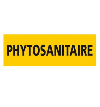 Panneau phytosanitaire en toutes lettres