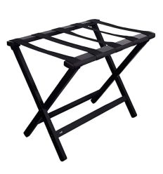 Porte-valise hôtel pliant bois noir