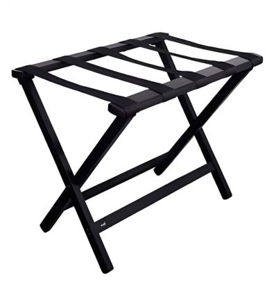 Porte-valise hôtel pliant bois noir