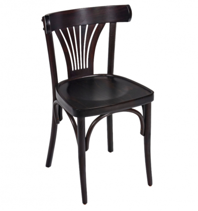 Chaise en hêtre massif wengé