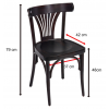 Chaise en hêtre massif dimensions