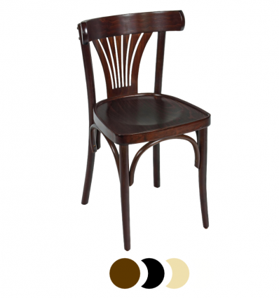 Chaise en hêtre massif Morzine couleur