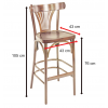 Chaise haute hêtre massif clair dimensions