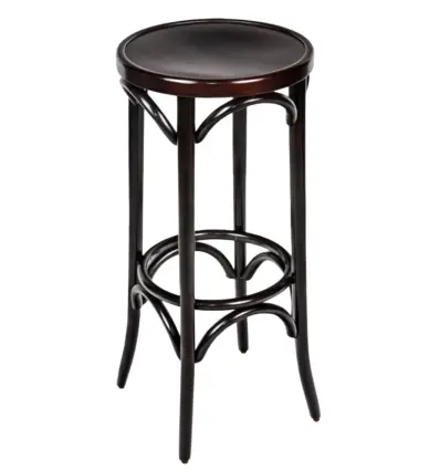 Tabouret bar bois hêtre massif wengé