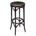 Photo : Tabouret bar bois hêtre massif Wengé