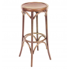 Tabouret bar bois hêtre massif french patina