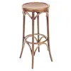 Tabouret bar bois hêtre massif french patina