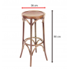Dimensions tabouret finition french patina