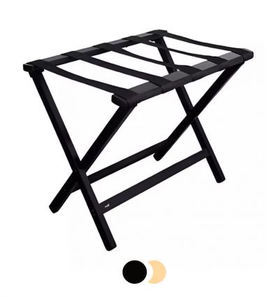 Porte-valise hôtel pliant bois noir